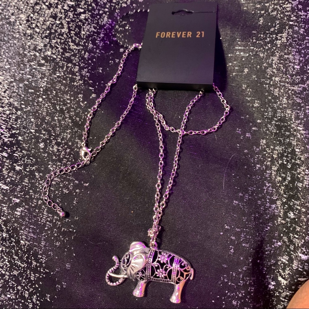 forever 21 elephant necklace